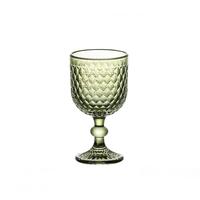 Verres à boire vintage colorés de 12 oz, vente en gros, gobelets à motif diamant, verre à vin de 350 ml pour fête, mariage