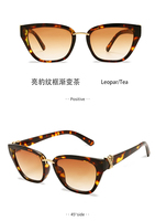 Nouvelles lunettes de soleil pour femmes tendance, élégantes et uniques avec des verres en PC dans un style européen et américain
