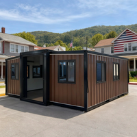 SKYLINE Casa Contenedor Expandible de 2 Dormitorios, Oficina Modular Pequeña, Lista para Habitar, Instalación Rápida, Bajo Precio, Acero