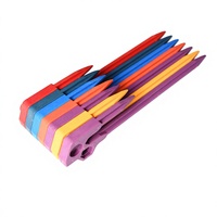 Piquets de fixation pour tentes de camping et auvents, cordes anti-vent, accessoires en nylon renforcé épais de 20 cm