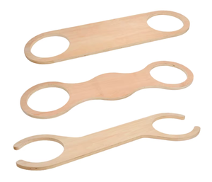 Planche d'équilibre en pierres empilables, ensemble de balançoires en bois inspiré de Montessori pour enfants - Product Image 1