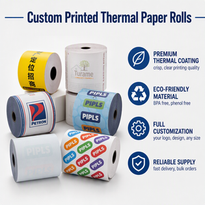 Rouleaux de papier thermique imprimés sur mesure 80 mm 48 g/m² Économiques Mandrin de 17 mm <span class=keywords><strong>Caisse</strong></span> <span class=keywords><strong>enregistreuse</strong></span> TPV Vente directe usine - Product Image 5