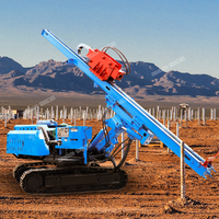2025HWL500R Hengwang Foreuse hydraulique photovoltaïque et ponceuse de pieux hélicoïdaux avec moteur, pompe et roulement - Haute efficacité