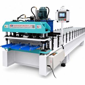 Direkt ab Werk Hochwertige Automatische Verzinkte Metall-Stahl-Dachprofil-Blechformmaschine Preis - Product Image 1