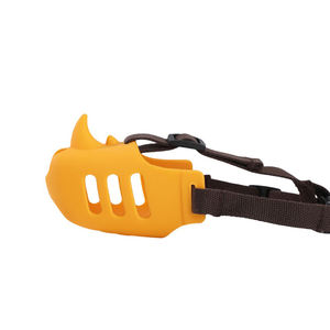 HOMEPLANET-Mascarilla de silicona para mascotas con forma de <span class=keywords><strong>rinoceronte</strong></span>, con correa ajustable para evitar morder, ladrar y masticar - Product Image 6