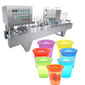J & <span class=keywords><strong>Ben</strong></span> 2024 Offre Spéciale bon prix volumétrique tasse à crème glacée cône rotatif tasse remplissage et scellage machine avec carte - Product Image 1