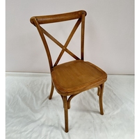 Chaise de salle à manger empilable haut de gamme en résine marron, design moderne, pour hôtel, église, mariage, avec dossier croisé, en plastique, pour événements