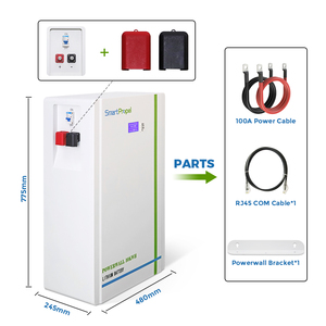 ระบบจัดเก็บพลังงานแสงอาทิตย์สำหรับบ้าน Powerwall 51.2V 200Ah 5kWh 10kWh 15kWh แบตเตอรี่ลิเธียมไอออนแบบออฟกริด 48V 5KW แบตเตอรี่พลังงานแสงอาทิตย์ - Product Image 4
