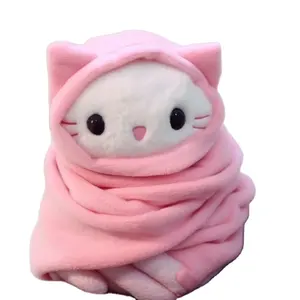 2024 Новый дизайн плюшевый милый котенок одеяло кошка плюшевые игрушки