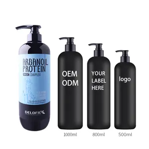 Shampoo e condicionador orgânico para cabelos com óleo de argan, shampoo sem sulfato de marca própria personalizada OEM
