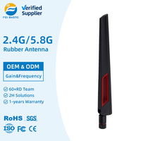 Uzun Menzilli Çift Bantlı WiFi Anten 2.4G 5.8G 10dBi Çok Yönlü S M A Erkek Konnektörlü Amplifikatörler için İletişim Antenleri