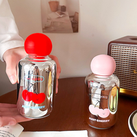 Nouvelle tasse en verre thermorésistant 330 ml 2026 avec couvercle PP isolé sous vide, portable, pour l'eau