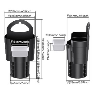Nuevo producto transfronterizo: Portavasos para coche, soporte para bebidas en el coche, caja para frituras, vaso para frituras con contenedor para mermelada, soporte para refrescos en el coche. - Product Image 2