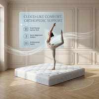 Matelas de luxe pour hôtel, mousse à mémoire de forme multicouche, confort moelleux, housse tricotée, matelas en gros OEM ODM pour hôtel 5 étoiles
