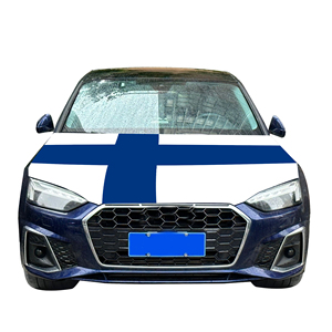 Couverture nationale de capot de voiture abordable drapeau <span class=keywords><strong>Finlande</strong></span> couverture de moteur de voiture drapeau vente directe d'usine tissu polyester - Product Image 5