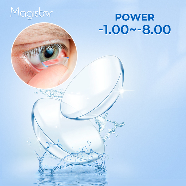 Comfortable Power Eye Contact Lenses Soft clear Contact Lenses for Myopia Prescription Contact Lenses