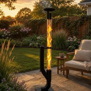 Estufa de Leña Portátil Fangran, <span class=keywords><strong>Chimenea</strong></span> de <span class=keywords><strong>Tubo</strong></span> de Vidrio de Doble Uso para Interiores y Exteriores, para Jardín, Patio, Camping - Product Image 2