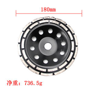 Disque à tronçonner diamanté Mr Drill 115-125-180mm double rangée noir pour meuleuses électriques et découpeuses de béton - Product Image 4