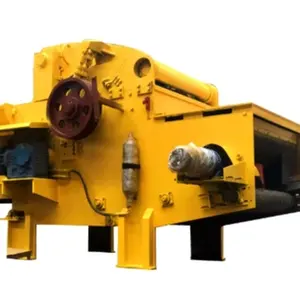 horizontal feed in wood crushing machine and wood grinder machine