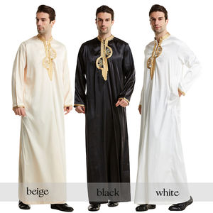 2023 broderie Abaya longue robe islamique pour hommes bas prix Dashiki en gros pour adultes pour la turquie inde <span class=keywords><strong>pays</strong></span> africains - Product Image 2