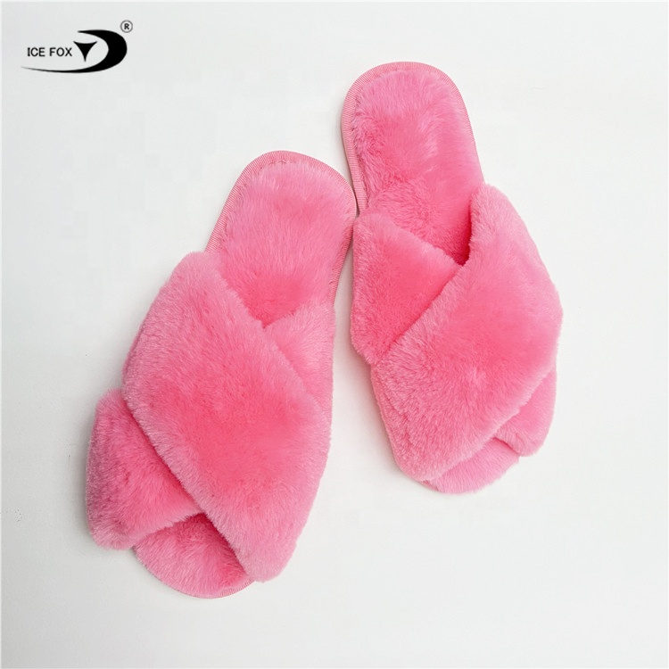 Недорогие меховые сланцы, шлепанцы из овечьей кожи, женские домашние мягкие пушистые шлепанцы с перекрестным искусственным мехом
