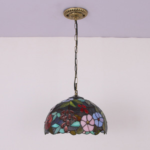 Lámpara Colgante de Vidrio Estilo Retro Creativo, Tamaño Mediano, para Cafetería, Barra, Dormitorio, Entrada, Balcón, Alimentación por CA, Arte en Vidrio - Product Image 2