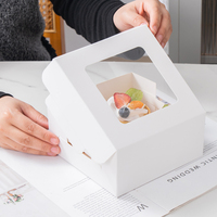 Mini boîte à gâteau Bento personnalisable en gros avec couvercle transparent Boîte à cupcakes 2/4/6/8/9/12 trous pour boulangerie pour emballage alimentaire