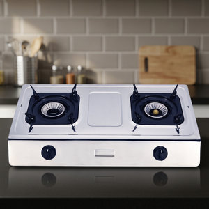 Cocina doble de acero inoxidable de 0.4 mm con soporte ajustable para sartén para electrodomésticos - Product Image 3