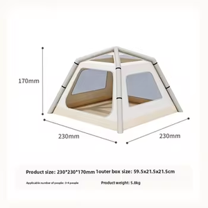 <span class=keywords><strong>Tente</strong></span> de camping pyramide gonflable, pliable, imperméable, pour l'été, avec auvent épaissi et ouverture automatique rapide - Product Image 1
