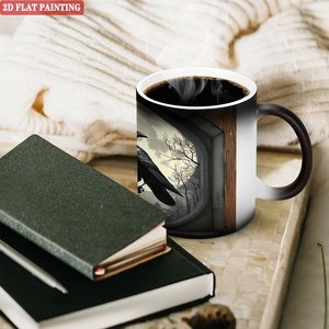 Craft Color Changing Mug Frosted Black 11oz <b>Ceramic</b> DIY Sublimation Blank <b>Cup</b> - Product Image 3