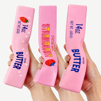 Vente en gros de jouets anti-stress en PU en forme de bâton de beurre rose de grande taille, à remontée lente, pour cadeaux