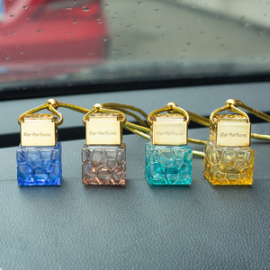 10ml boş asılı araba hava spreyi şişe parfüm difüzör şişeleri uçucu yağ aromaterapi koku kolye cam şişe - Product Image 3