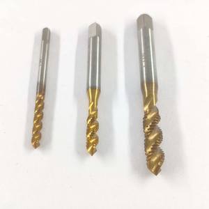 Rubinetto a vite con filettatura metrica a spirale rivestita in titanio per macchina M3-M8 rubinetto rubinetto strumento di filettatura HSS - Product Image 3