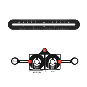KAFUWELL RC4026 localizzatore di fori per <span class=keywords><strong>piastrelle</strong></span> strumento regolabile in muratura vetro angolo fisso misura universale modello <span class=keywords><strong>angolare</strong></span> 6 lati - Product Image 2