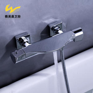 Ensemble de robinets de douche thermostatiques double fonction Vimijia en gros, en cuivre pur fileté, pour salles de bain domestiques, comprend baignoires et douches - Product Image 1