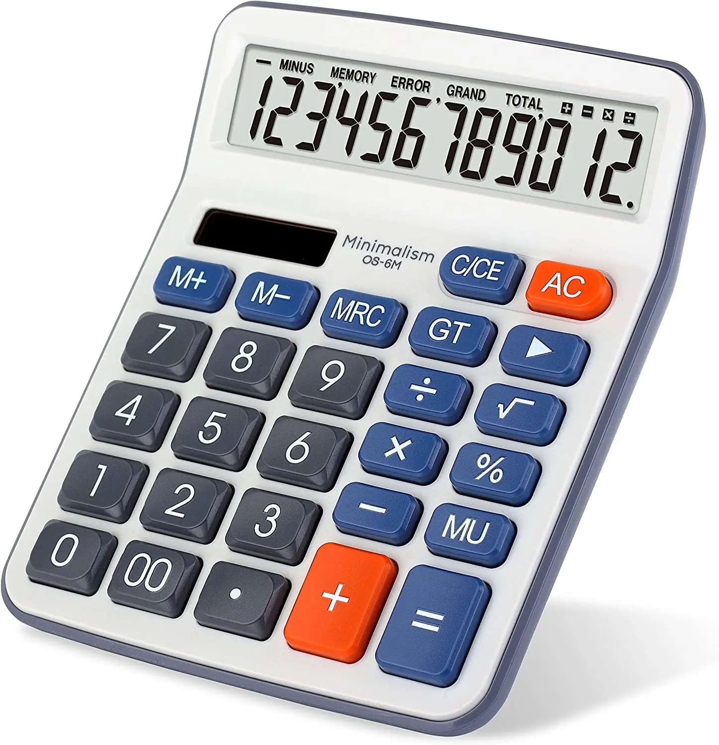 Desktop Calculator Large LCD Display 12 Digit Number Handheld Portable Pocket Basic Calculator with Big Soft Sensitive Button