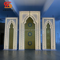 Arche de mariage en acrylique de style islamique (ou maure) ZKAI Royal Holy Moroccan, décoration de fond lumineux