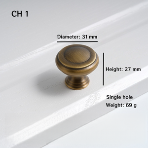 Furniture Hardware Soild Brass Kitchen Cabinet Pull Handles and <strong>Knobs</strong> <strong>for</strong> Bedroom Wardrobe <strong>Dresser</strong> Kitchen Cabinets Pull Handle - Product Image 3