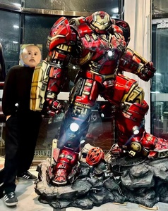 Statue en résine grandeur nature 1/1 de Iron Man <span class=keywords><strong>Hulkbuster</strong></span> MK44 de Marvel Avengers, avec éclairage, pour la décoration des parcs à thème - Product Image 1