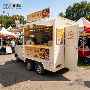 Remolque de Comida Móvil para Churros, Camión de Café, Furgoneta de Comida, Camión de Venta Ambulante, Carrito de Desayunos, Carrito de Comida al Aire Libre - Product Image 6