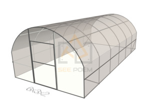 Seepoem 2*3m <span class=keywords><strong>Mini</strong></span> <span class=keywords><strong>tunnel</strong></span> de jardin Kit de serre Walk-In Portable Green House <span class=keywords><strong>Tunnel</strong></span> extérieur jardin plante croissance maison chaude - Product Image 4