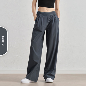 Pantalon de <span class=keywords><strong>jogging</strong></span> pour <span class=keywords><strong>femme</strong></span>, doux, coupe droite, jambe large, style pyjama, pantalon de détente, bas de sport - Product Image 4