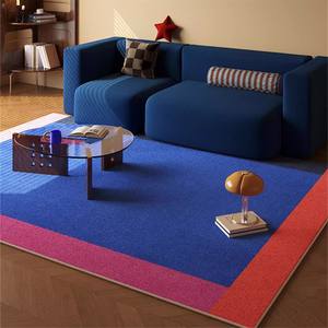 Tapis rectangulaire en velours rayé Wan Xinlong, style rétro minimaliste, résistant aux taches, pour salon et chambre à coucher - Product Image 4