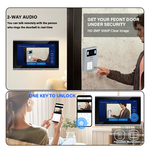 Prix fabricant : Interphone vidéo Tuya pour maison intelligente, moniteur intérieur uniquement, écran tactile 10 pouces 1080p - Product Image 3