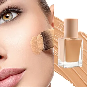 Naturally Look Makeup Waterproof and Matte Vegan Serum Foundation Cosmetic Concealer Cream
