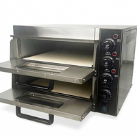 Four à pizza électrique en acier inoxydable, four de cuisson commercial