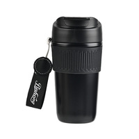 Gobelet isotherme en acier inoxydable personnalisé de 450 ml avec double couvercle