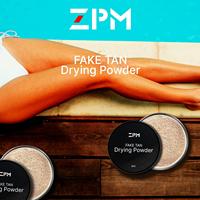 Marque privée ZPM Poudre fixatrice de séchage de bronzage naturel à forte valeur de vente Poudre de bronzage