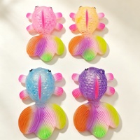 Jouet anti-stress créatif et coloré en forme de poisson rouge, à rebond lent, en TPR, avec couleurs personnalisables, de haute qualité