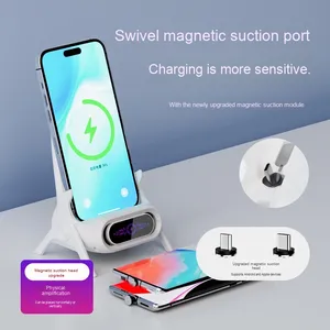 2025 creativo porta telefono Lazy Wireless caricatore sedia verticale supporto supporto 15W potenza di uscita per la visione di dramma transfrontaliero - Product Image 1